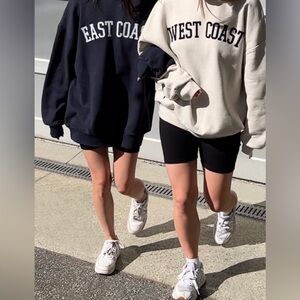 Oak + Fort crew neck sweatshirt WEST COAST